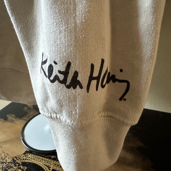 NWOT Keith Haring (M) Pop Art Hoodie Sweatshirt - Picture 4 of 5
